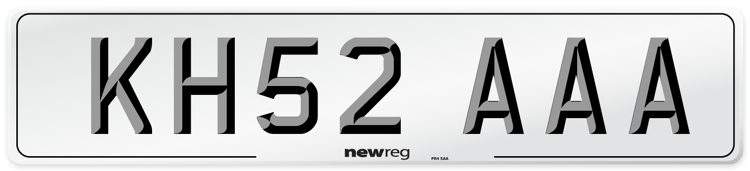 KH52 AAA Number Plate from New Reg